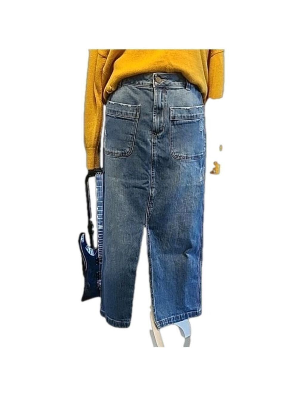 Denim Maxi Skirt Size 2